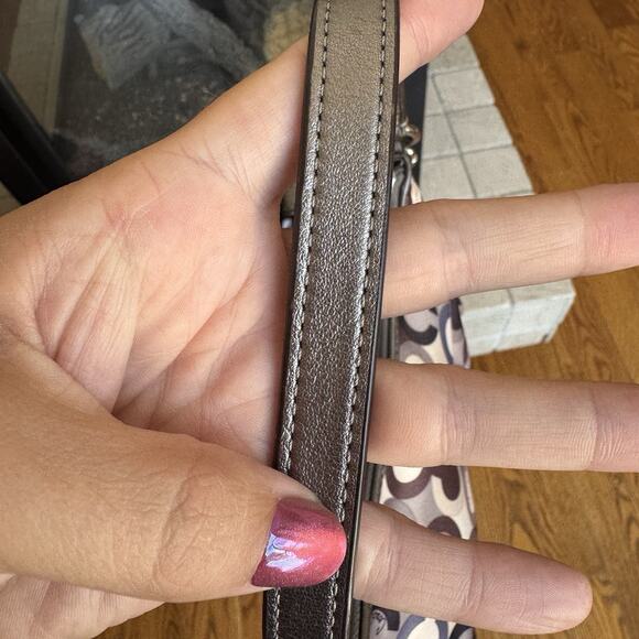 Coach Madison Sateen Demi Bag in the Op Art sequin blue/gray pattern - Picture 6 of 7